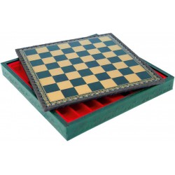 Coffret cuir echecs/backgammon 36x36
