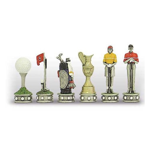 Pièces d'échecs Golf Metal