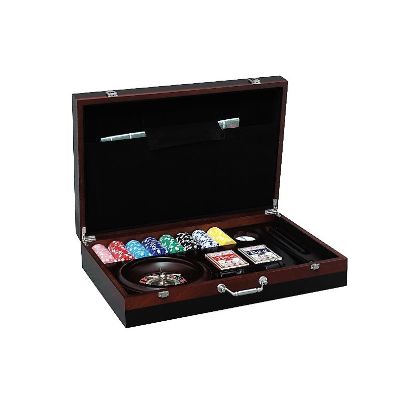 Coffret casino en bois