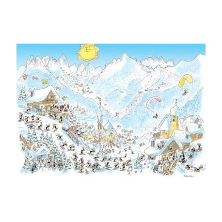 Puzzle 1080 pièces - Les Dolomites en Hiver