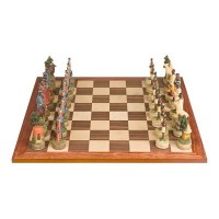 Coffret de jeux d'échecs Guerriers Massai