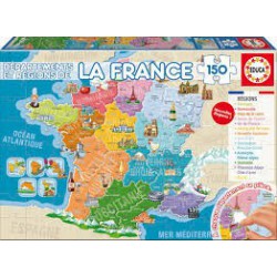 Puzzle 150 pièces - Départements et Régions de France