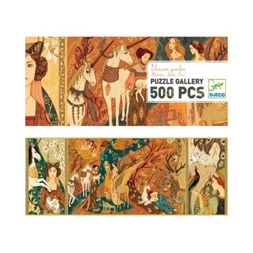 Puzzle 500 pièces - unicorn garden