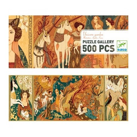 Puzzle 500 pièces - unicorn garden