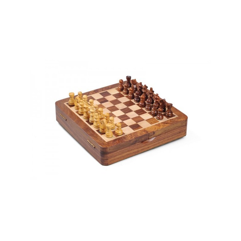 Coffret d'échecs Palissandre 19cm - Top Open