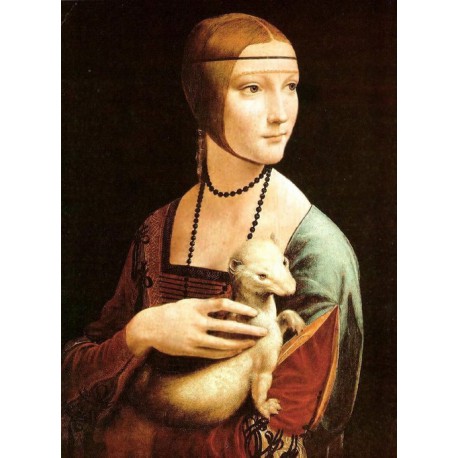 Puzzle 1000 pièces - Dame à l'hermine de Da Vinci