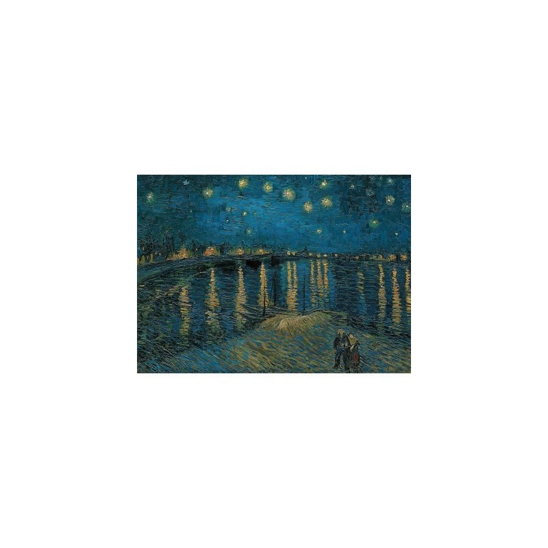 Puzzle 1000 pièces - Nuit étoilée sur le Rhône de Van Gogh