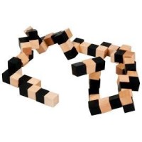 Casse-tête IQ-test Cube 4x4 Bois (noir)