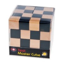 Casse-tête IQ-test Cube 4x4 Bois (noir)