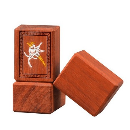 Mah-Jong en Bois de Rose - Grand Modèle