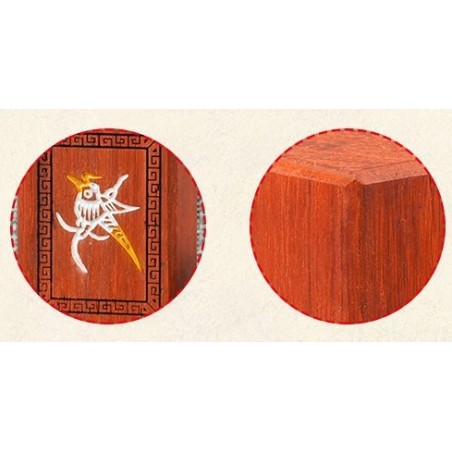Mah-Jong en Bois de Rose - Grand Modèle