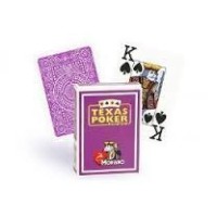 Cartes à jouer Poker Texas Plastic Modiano Violet