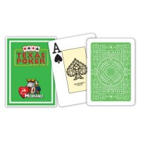 Cartes à jouer Poker Texas Plastic Modiano Thé vert
