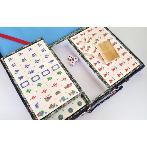 MahJong tuiles os et bambou coffret tradition