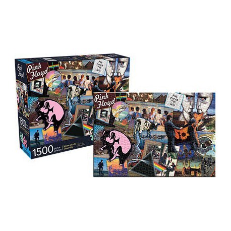 Puzzle 1500 pièces - Pink Floyd Collage