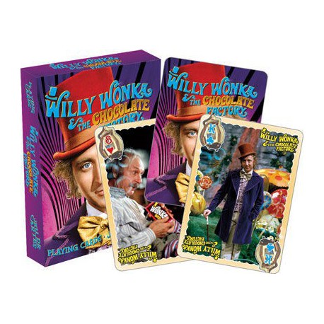 Cartes à jouer Charlie et la chocolaterie - Willy Wonka