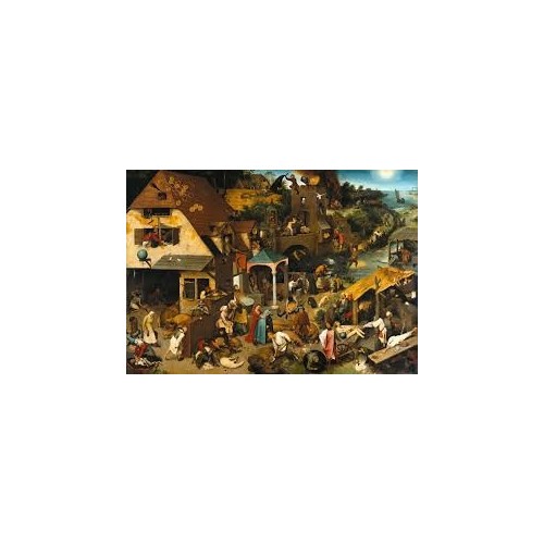 Puzzle 1000 pièces - Proverbes des Flamands, Bruegel