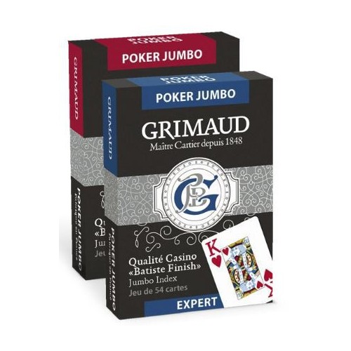 Cartes à jouer Grimaud Expert Poker Jumbo