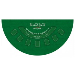 Tapis Black Jack Deluxe Vert 130x80cm