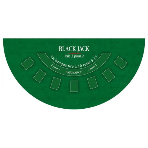 Tapis Black Jack Deluxe Vert 130x80cm