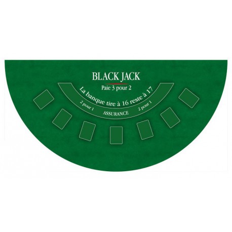 Tapis Black Jack Deluxe Vert 130x80cm