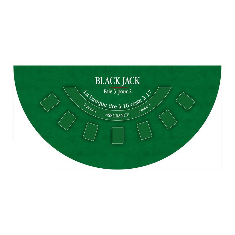 Tapis Black Jack Deluxe Vert 130x80cm