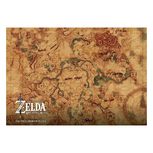 Puzzle 750 pièces - The Legend of Zelda: Hyrule World Map