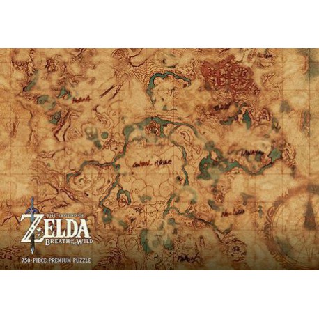 Puzzle 750 pièces - The Legend of Zelda: Hyrule World Map