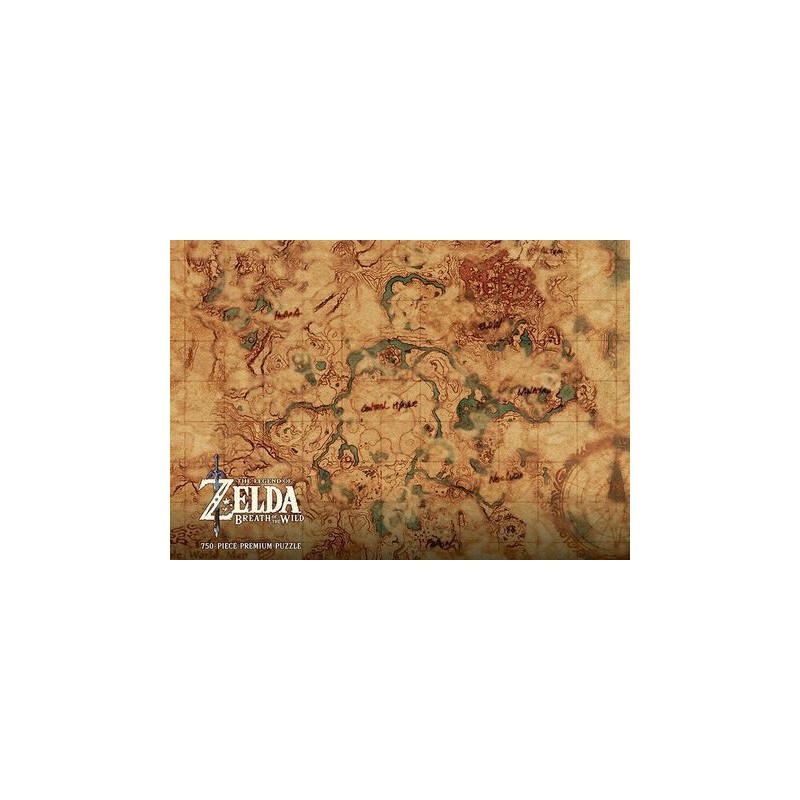 Puzzle 750 pièces - The Legend of Zelda: Hyrule World Map