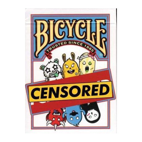 Cartes à jouer Bicycle Censored