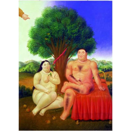 Puzzle 1000 pièces - Adam et Eve de Botero