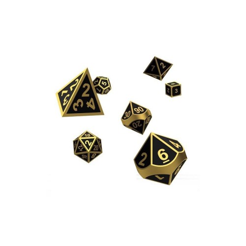 Dés Oakie Doakie - Metal Alchemy Gold - RPG (x7)