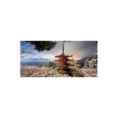 Puzzle 3000 pièces - Mont Fuji et Pagode Chureito, Japon (Panorama)