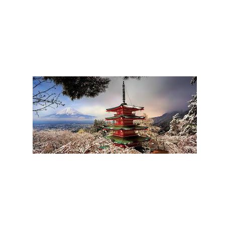 Puzzle 3000 pièces - Mont Fuji et Pagode Chureito, Japon (Panorama)
