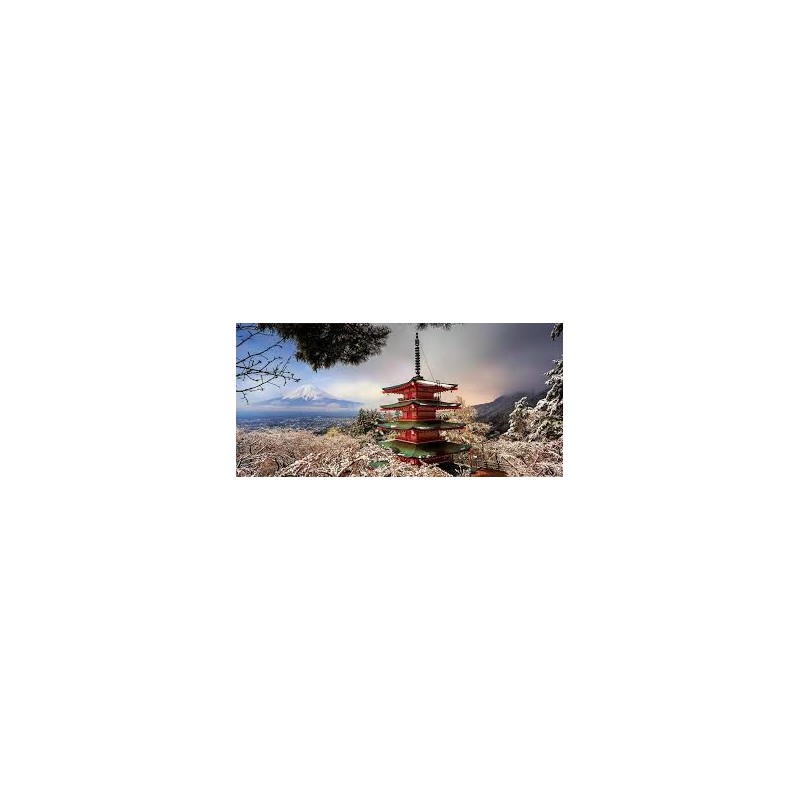 Puzzle 3000 pièces - Mont Fuji et Pagode Chureito, Japon (Panorama)