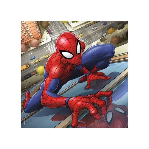 Puzzle 3 x 49 pièces - Spiderman en action