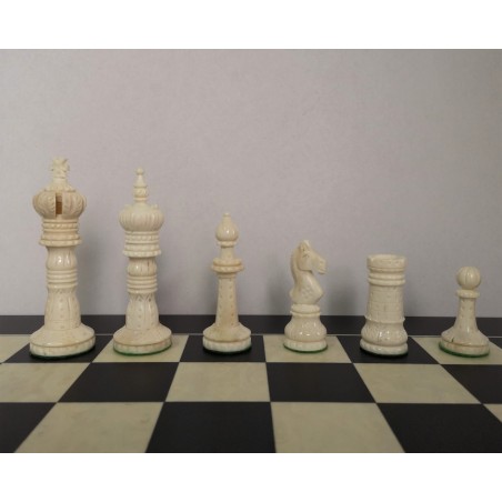 Pièces d'Echecs King Cross Regal Camel Bone (Os)- Taille 4.5
