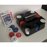 Coffret jetons de poker design en métal