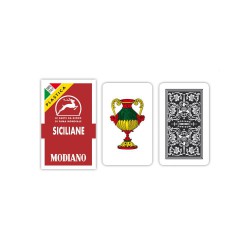 Cartes à jouer italiennes Siciliane N96 - 100% Plastique