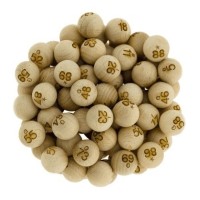Boules de Loto et Bingo - 90 Boules 20mm en bois