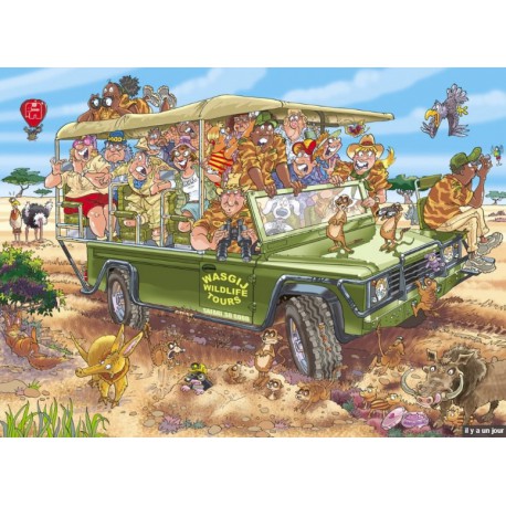 Puzzle 1000 pièces - Wasgij Original 31 "Safari Surprise"