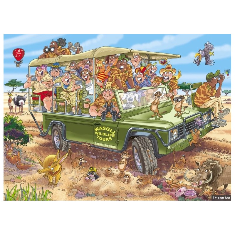 Puzzle 1000 pièces - Wasgij Original 31 "Safari Surprise"