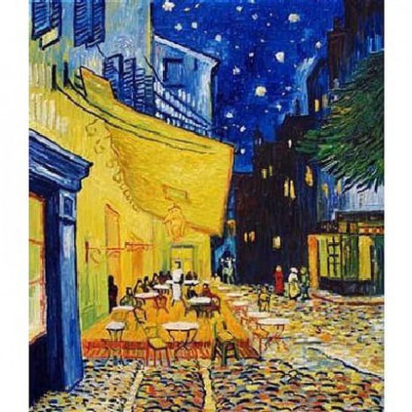 Puzzle 1000 pièces - Terrasse de café le soir - Van Gogh