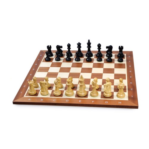 Jeu d'Echecs Staunton Deluxe Black - Ensemble Complet