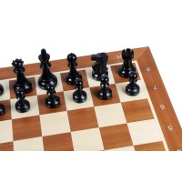 Jeu d'Echecs Staunton Deluxe Black - Ensemble Complet