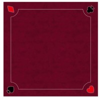 Tapis Cartes Excellence Néo Multi Rouge 60x60cm