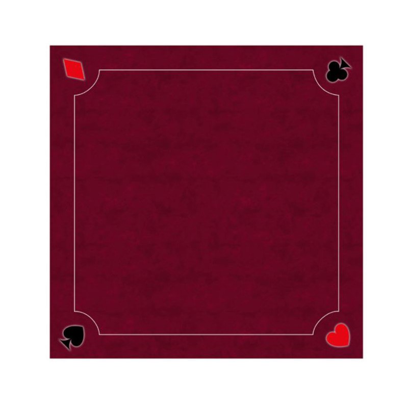 Tapis Cartes Excellence Rouge 60cm - Boutique de Jeux Variantes