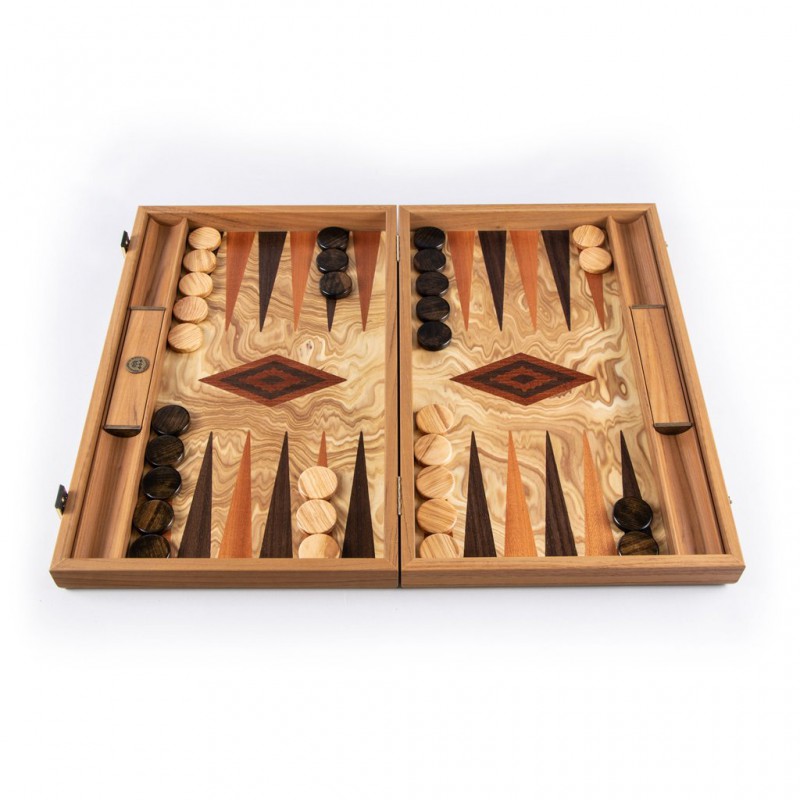 Backgammon Jeu en bois incrusté de luxe Helena Handmade Mother of Pearl 20" arides A2 