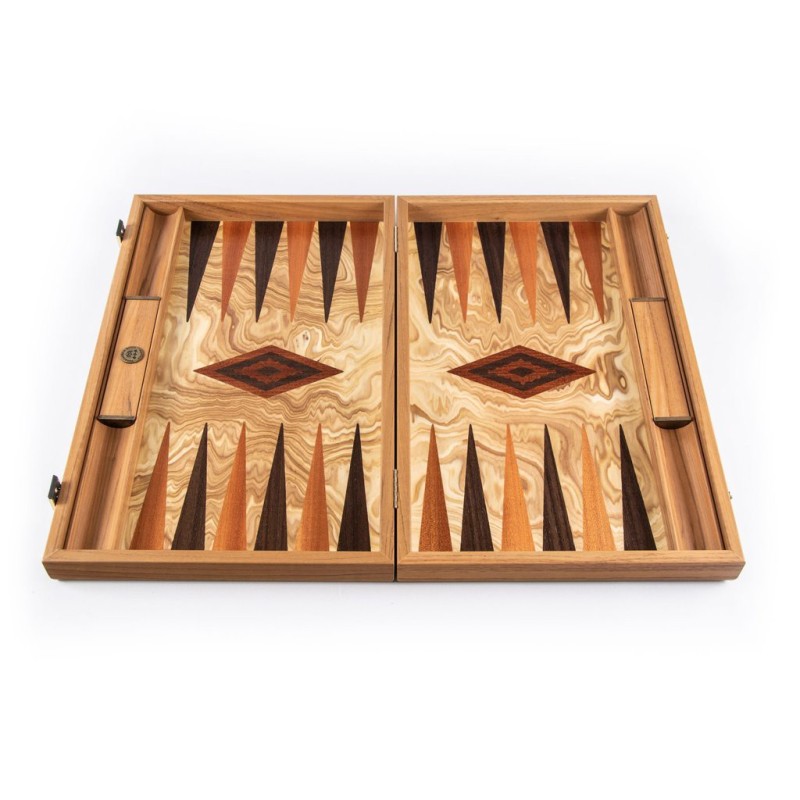 Backgammon Manopoulos Olive Luxe 30cm Backgammon Manopoulos Olive Luxe 30cm