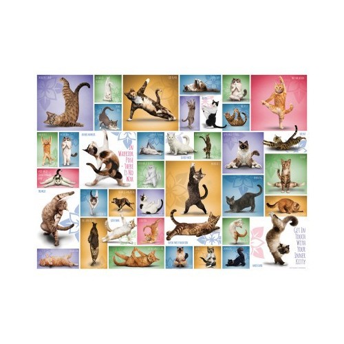 Puzzle 1000  pièces - Yoga Cats